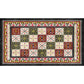 Tribal Azulejos Pattern Rug Red and Green Mediterranean Rug Polyester Machine Washable Anti-Slip Area Rug for Bedroom Clearhalo 'Area Rug' 'Moroccan' 'Rugs' Rug' 1609069