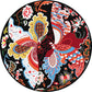 Vintage Butterfly Pattern Rug Black Multicolor Polyester Rug Machine Washable Non-Slip Area Rug for Bedroom Clearhalo 'Area Rug' 'Rug' 1609103
