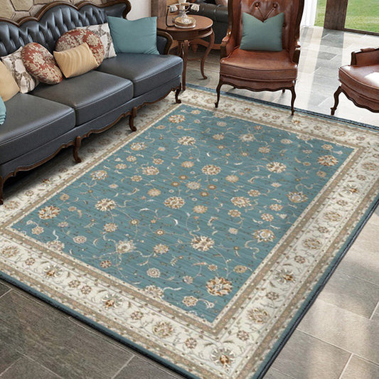 Persian Geometric Print Rug Green and Beige Polyester Rug Machine Washable Non-Slip Area Rug for Living Room Clearhalo 'Area Rug' 'Moroccan' 'Rugs' Rug' 1609262