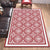 Red Persian Rug Polyester Floral Pattern Rug Washable Non-Slip Backing Carpet for Living Room Red Clearhalo 'Area Rug' 'Moroccan' 'Rugs' Rug' 1609269