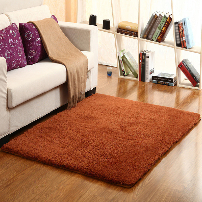 Contemporary Solid Color Rug Pink and Green Sherpa Rug Machine Washable Non-Slip Area Rug for Bedroom Coffee Clearhalo 'Area Rug' 'Casual' 'Rugs' Rug' 1609327