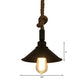 Conical Bar Pendant Light Fixture Vintage Style Metal 1 Light Suspension Lamp with Adjustable Rope in Black Clearhalo 'Art Deco Pendants' 'Black' 'Cast Iron' 'Ceiling Lights' 'Ceramic' 'Crystal' 'Industrial Pendants' 'Industrial' 'Metal' 'Middle Century Pendants' 'Pendant Lights' 'Pendants' 'Rustic Pendants' 'Tiffany' Lighting' 160934