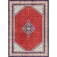 Tribal Medallion Pattern Rug Red Mediterranean Rug Polyester Machine Washable Anti-Slip Area Rug for Bedroom Clearhalo 'Area Rug' 'Moroccan' 'Rugs' Rug' 1609455