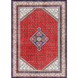 Tribal Medallion Pattern Rug Red Mediterranean Rug Polyester Machine Washable Anti-Slip Area Rug for Bedroom Clearhalo 'Area Rug' 'Moroccan' 'Rugs' Rug' 1609455