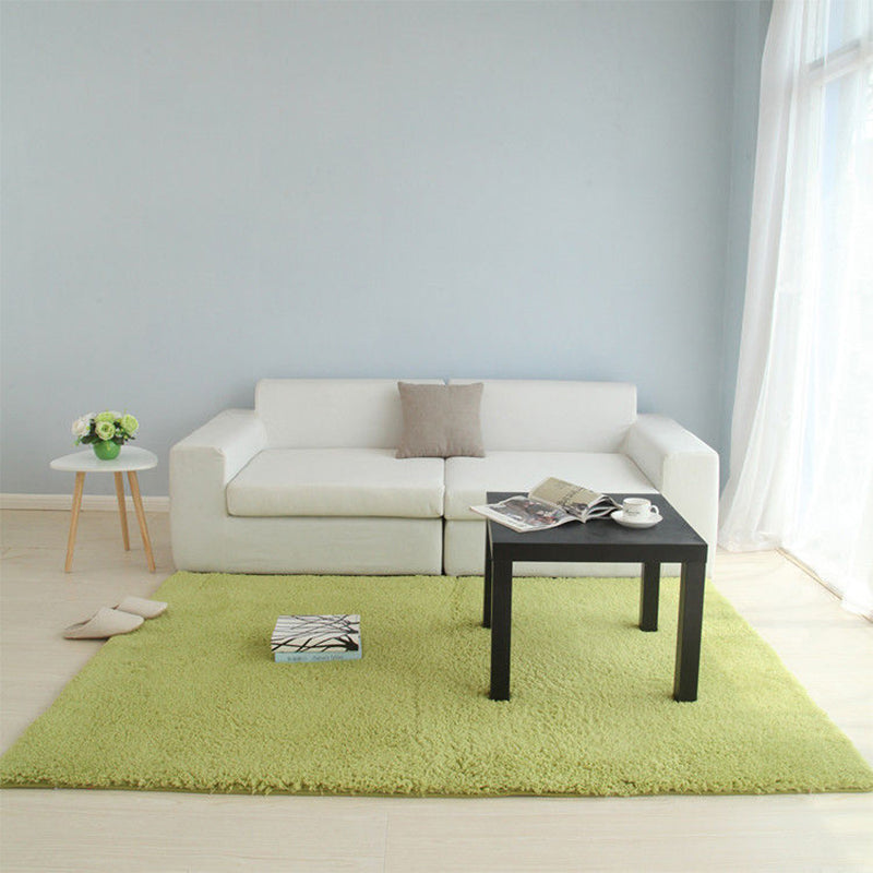 Simple Plain Rug White and Pink Nordic Rug Sherpa Washable Anti-Slip Backing Area Rug for Living Room Green Clearhalo 'Area Rug' 'Casual' 'Rugs' Rug' 1609822
