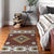 Americana Tribal Geometric Print Rug Brown Polyester Rug Machine Washable Non-Slip Area Rug for Living Room Brown Clearhalo 'Area Rug' 'Rugs' 'Southwestern' Rug' 1610177