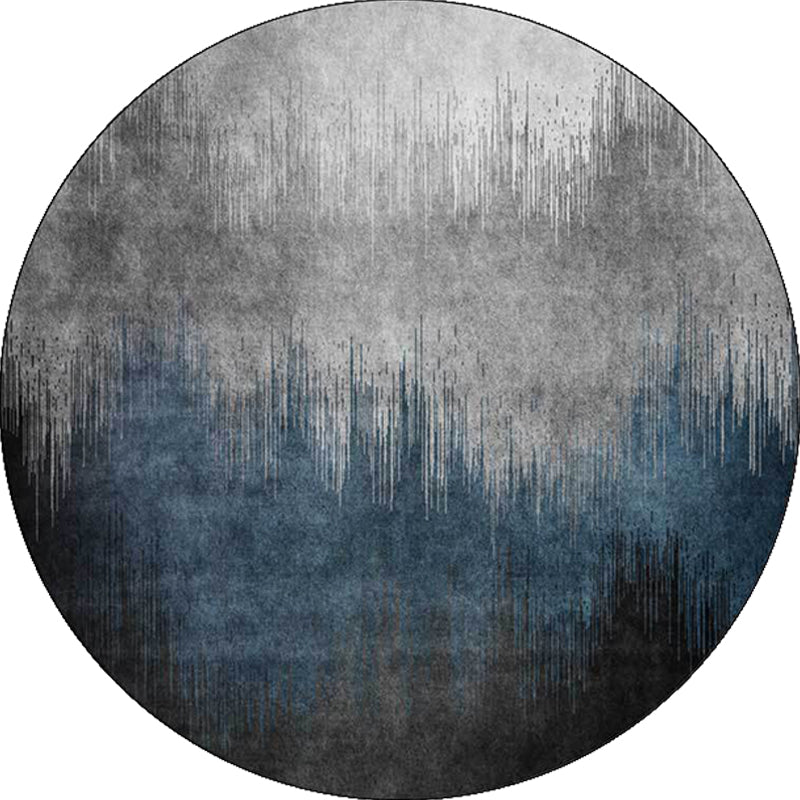 Blue and Grey Modern Rug Polyester Ombre Pattern Rug Washable Non-Slip Backing Carpet for Living Room Clearhalo 'Area Rug' 'Modern' 'Rugs' Rug' 1610542