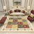 Persian Checked Print Rug with Floral Beige Polyester Rug Machine Washable Non-Slip Area Rug for Living Room Beige Clearhalo 'Area Rug' 'Moroccan' 'Rugs' Rug' 1610870