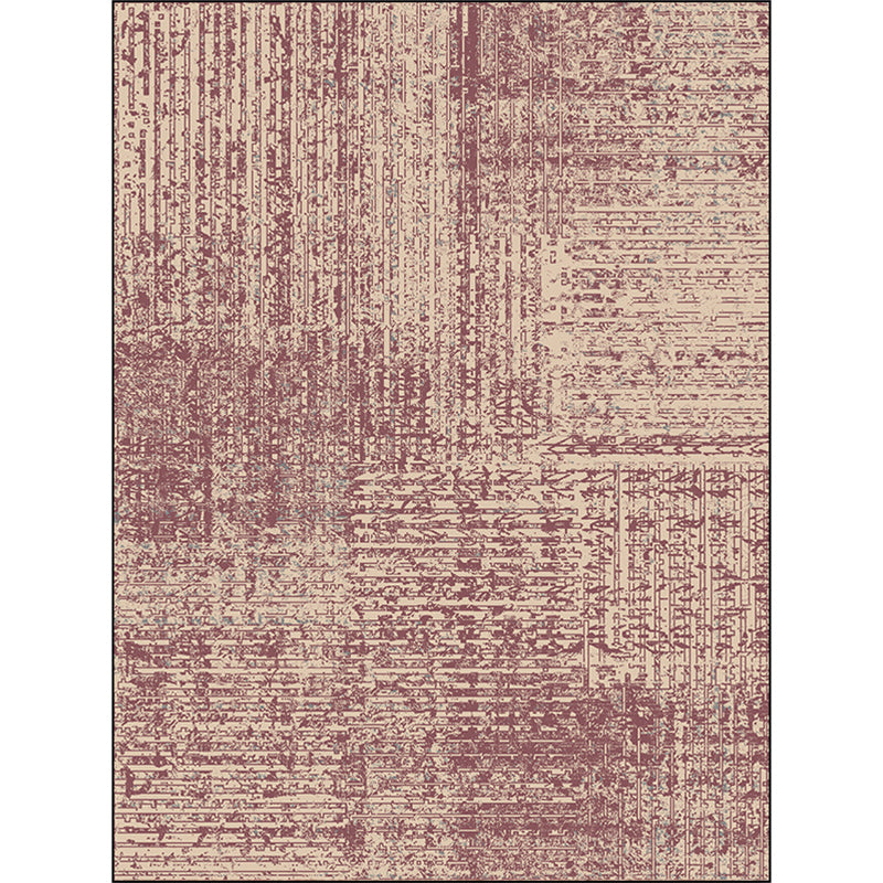 Vintage Abstract Rug Red Shabby Chic Rug Polyester Washable Non-Slip Backing Area Rug for Living Room Clearhalo 'Area Rug' 'Rugs' 'Shabby Chic' Rug' 1612095