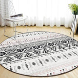 White Southwestern Rug Polyester Geometric Pattern Rug Washable Non-Slip Backing Carpet for Living Room White Clearhalo 'Area Rug' 'Rugs' 'Southwestern' Rug' 1612149