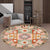 Pink and Orange Southwestern Rug Polyester Tribal Pattern Rug Washable Non-Slip Backing Carpet for Living Room Orange Pink Clearhalo 'Area Rug' 'Rugs' 'Southwestern' Rug' 1612157