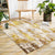 Stylish Abstract Rug Golden Industrial Rug Polyester Washable Anti-Slip Backing Area Rug for Living Room Gold Clearhalo 'Area Rug' 'Modern' 'Rugs' Rug' 1612269
