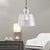 Industrial Upside-Down Trifle Pendant Lighting One-Light Clear Glass Hanging Light Fixture in Gold/Chrome Chrome Clearhalo 'Art Deco Pendants' 'Cast Iron' 'Ceiling Lights' 'Ceramic' 'Crystal' 'Industrial Pendants' 'Industrial' 'Metal' 'Middle Century Pendants' 'Pendant Lights' 'Pendants' 'Tiffany' Lighting' 161230