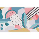 Novelty Living Room Rug Colorful Colorblock Watermelon Print Rug Polyester Anti-Slip Backing Washable Area Rug Clearhalo 'Area Rug' 'Rug' 1612343