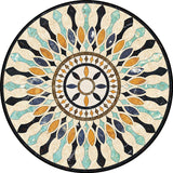 Americana Tribal Pattern Rug Apricot Polyester Rug Machine Washable Non-Slip Area Rug for Bedroom Clearhalo 'Area Rug' 'Rugs' 'Southwestern' Rug' 1612658