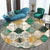 Green and Yellow Moroccan Rug Polyester Azulejo Print Rug Washable Non-Slip Backing Carpet for Living Room Green Clearhalo 'Area Rug' 'Moroccan' 'Rugs' Rug' 1612680