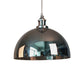 Vintage Globe/Bowl/Dome Hanging Ceiling Light 1 Light Mirrored Glass Pendant Lighting in Chrome Clearhalo 'Ceiling Lights' 'Glass shade' 'Glass' 'Pendant Lights' 'Pendants' Lighting' 161282