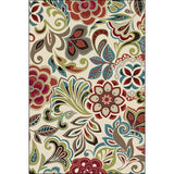Traditional Paisley Pattern Rug with Floral Beige Multicolor Classic Rug Polyester Washable Non-Slip Backing Area Rug for Living Room Clearhalo 'Area Rug' 'Rugs' 'Vintage' Rug' 1613036