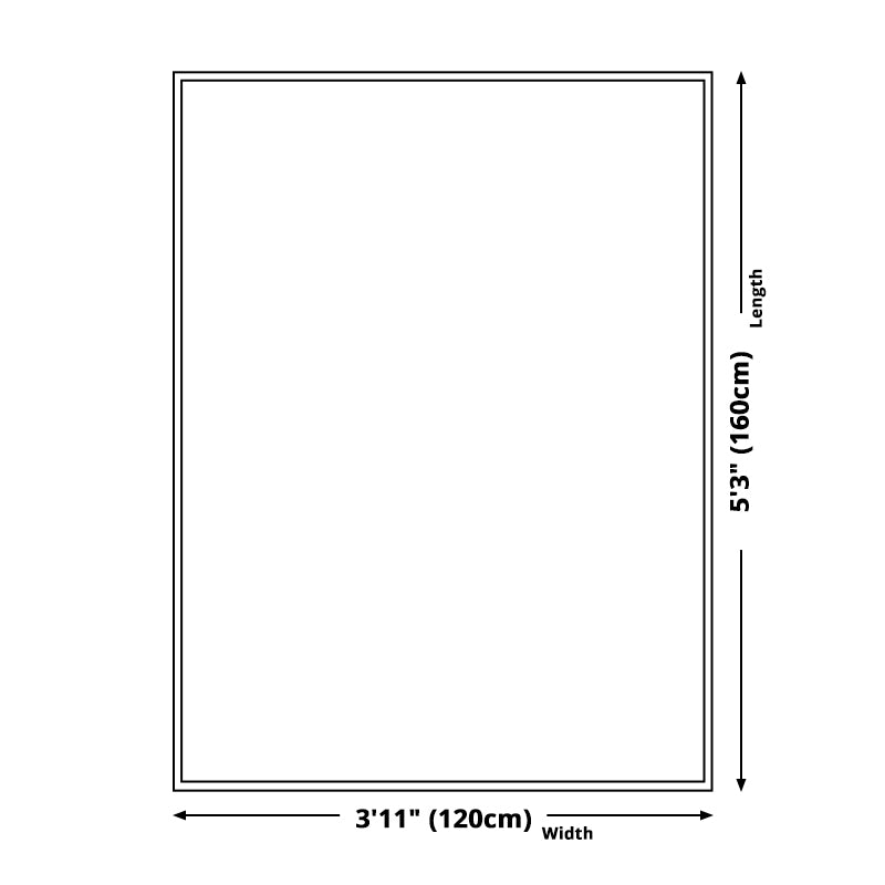 Simple Novelty Rug in Blue Color Block Pattern Rug Polyester Non-Slip Pet Friendly Carpet for Home Decoration Clearhalo 'Area Rug' 'Rug' 1613127