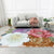 Retro Floral Pattern Rug Multicolor Shabby Chic Rug Polyester Washable Non-Slip Backing Area Rug for Living Room Pink Clearhalo 'Area Rug' 'Rugs' 'Vintage' Rug' 1613242