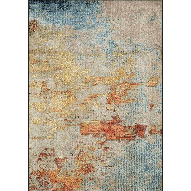 Stylish Abstract Rug Orange Industrial Rug Polyester Washable Anti-Slip Backing Area Rug for Living Room Clearhalo 'Area Rug' 'Modern' 'Rugs' Rug' 1613460