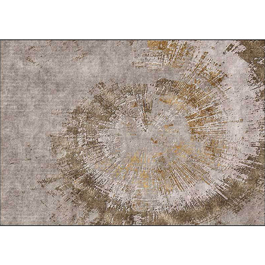Unique Abstract Rug Brown Industrial Rug Polyester Washable Anti-Slip Backing Area Rug for Living Room Clearhalo 'Area Rug' 'Modern' 'Rugs' Rug' 1613500