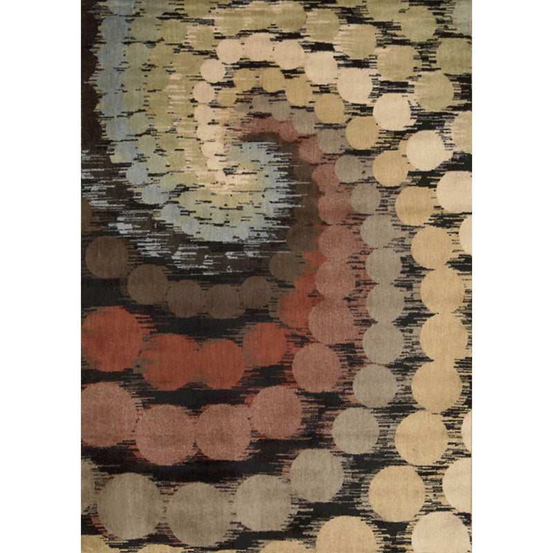 Modern Watercolor Pattern Rug Brown Multicolor Polyester Rug Machine Washable Non-Slip Area Rug for Bedroom Clearhalo 'Area Rug' 'Modern' 'Rugs' Rug' 1613508