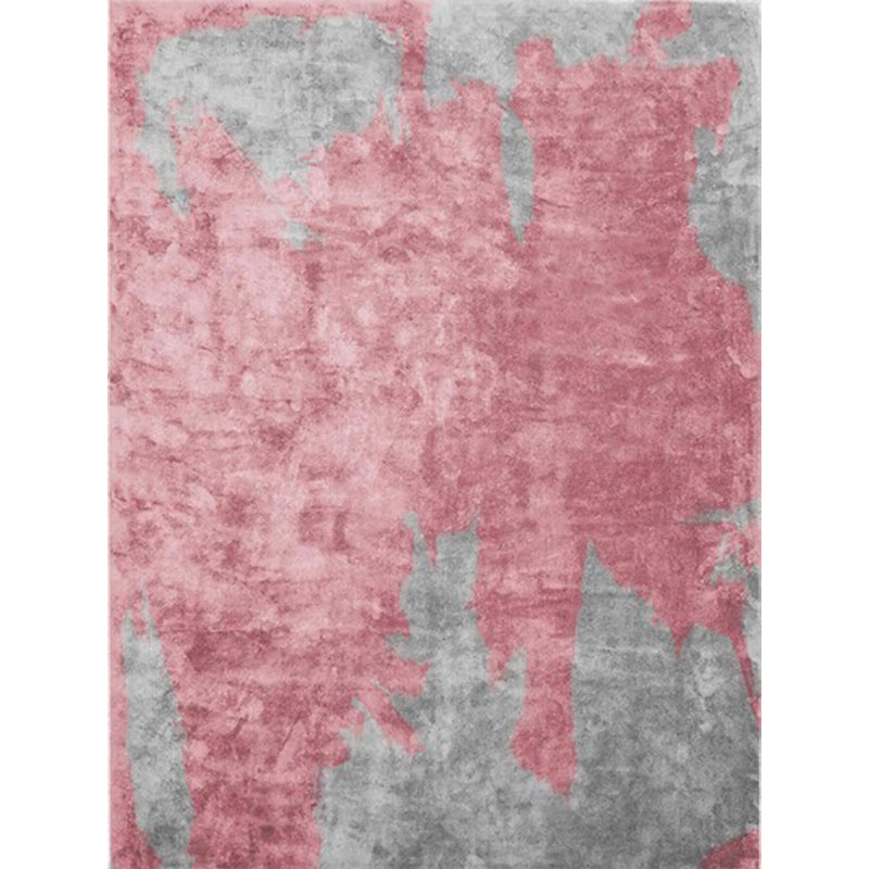 Contemporary Modern Rug in Pink and Grey Abstract Painting Pattern Rug Polyester Washable Carpet for Home Decoration Clearhalo 'Area Rug' 'Modern' 'Rugs' Rug' 1613902