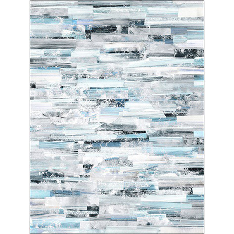 Simple Modern Rug in Blue and White Abstract Aquarelle Pattern Rug Polyester Washable Carpet for Home Decoration Clearhalo 'Area Rug' 'Modern' 'Rugs' Rug' 1613926