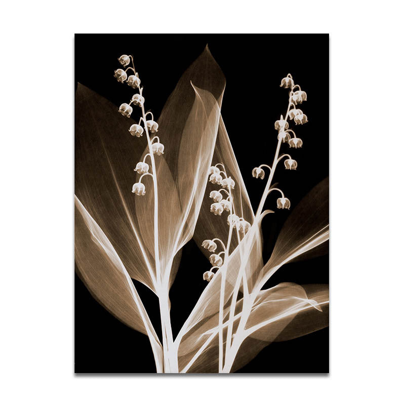 Farmhouse Flowers Wall Decor Black Living Room Canvas Wall Art, Textured Surface Clearhalo 'Art Gallery' 'Canvas Art' 'Country Art Gallery' 'French Country' 'Rustic' Arts' 1614398