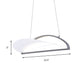 Grey/White Ultra Thin Ceiling Light Fixture Minimalist LED Acrylic Pendant Lamp, 16.5"/23.5" Wide Clearhalo 'Ceiling Lights' 'Modern Pendants' 'Modern' 'Pendant Lights' 'Pendants' Lighting' 161468