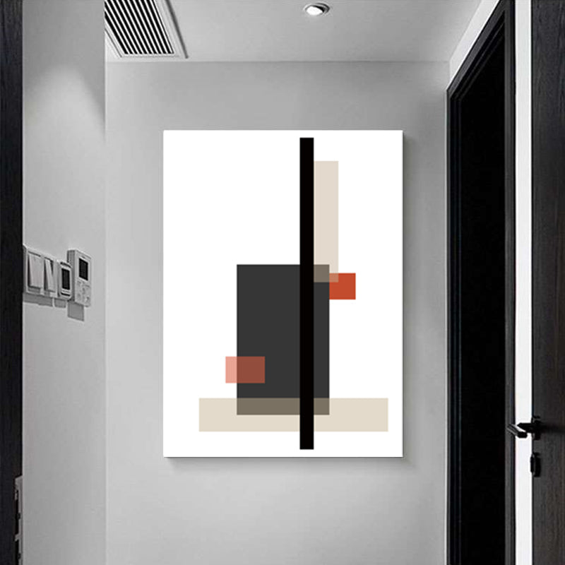 Color-Block Wall Art Decor Nordic Aesthetic Textured House Interior Canvas Print Clearhalo 'Arts' 'Canvas Art' 1614705