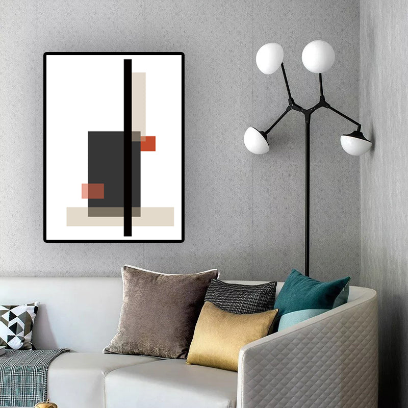 Color-Block Wall Art Decor Nordic Aesthetic Textured House Interior Canvas Print Clearhalo 'Arts' 'Canvas Art' 1614706