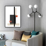 Color-Block Wall Art Decor Nordic Aesthetic Textured House Interior Canvas Print Clearhalo 'Arts' 'Canvas Art' 1614706