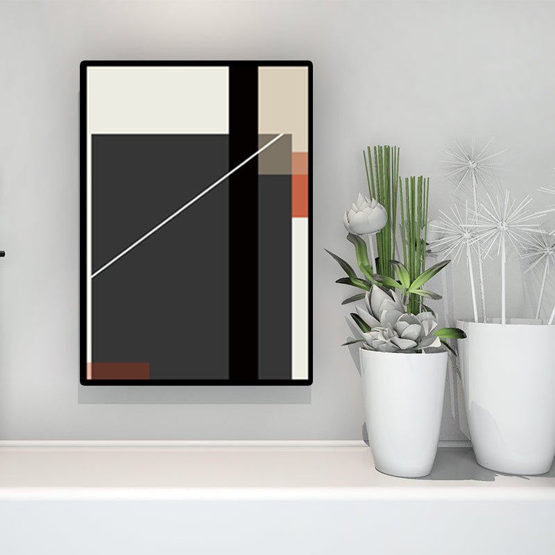 Color-Block Wall Art Decor Nordic Aesthetic Textured House Interior Canvas Print Clearhalo 'Arts' 'Canvas Art' 1614719