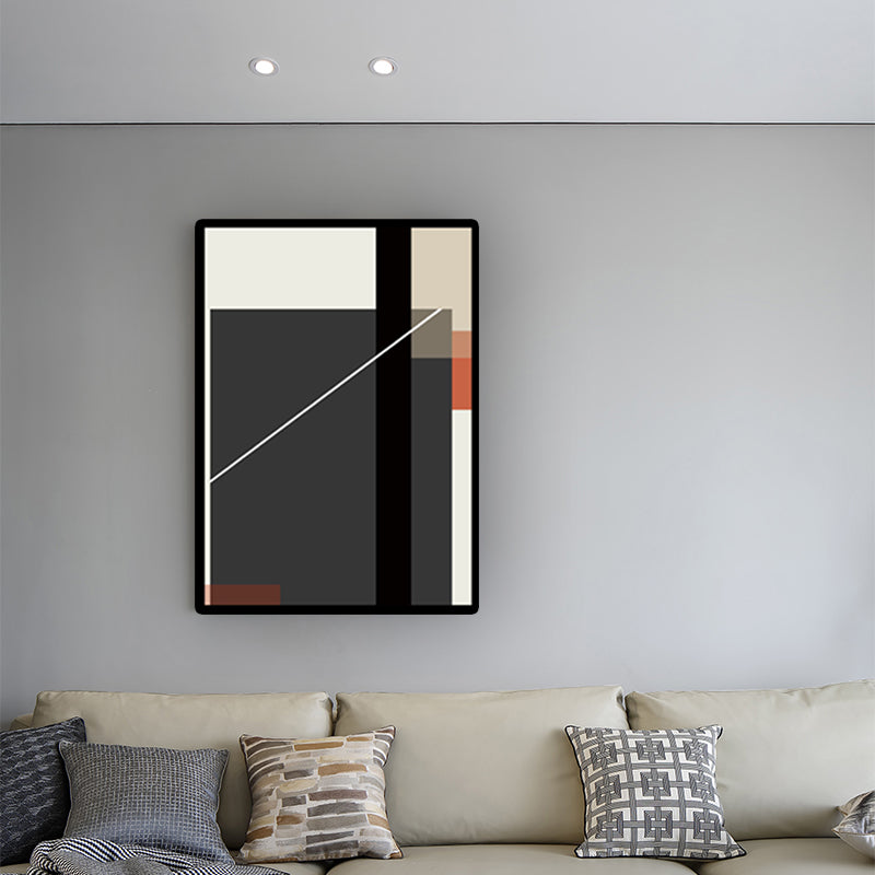 Color-Block Wall Art Decor Nordic Aesthetic Textured House Interior Canvas Print Clearhalo 'Arts' 'Canvas Art' 1614720