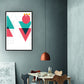 Color Blocking Geometric Wall Art Nordic Texture Canvas Print for Workshop Clearhalo 'Arts' 'Canvas Art' 1615289
