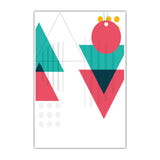 Color Blocking Geometric Wall Art Nordic Texture Canvas Print for Workshop Clearhalo 'Arts' 'Canvas Art' 1615291