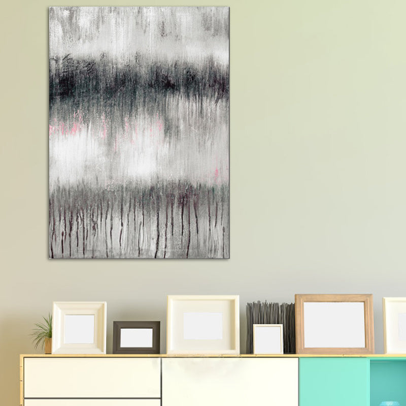 Abstract Painting Wall Decor Black and Brown Modernist Canvas Art for Dining Room Clearhalo 'Art Gallery' 'Canvas Art' 'Contemporary Art Gallery' 'Modern' Arts' 1615640