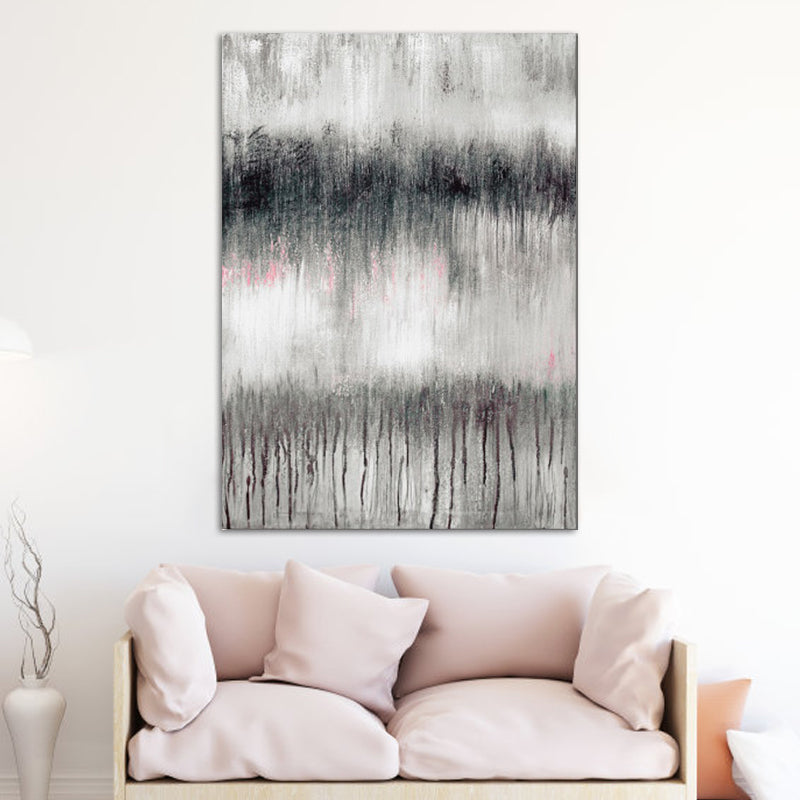 Abstract Painting Wall Decor Black and Brown Modernist Canvas Art for Dining Room Clearhalo 'Art Gallery' 'Canvas Art' 'Contemporary Art Gallery' 'Modern' Arts' 1615641