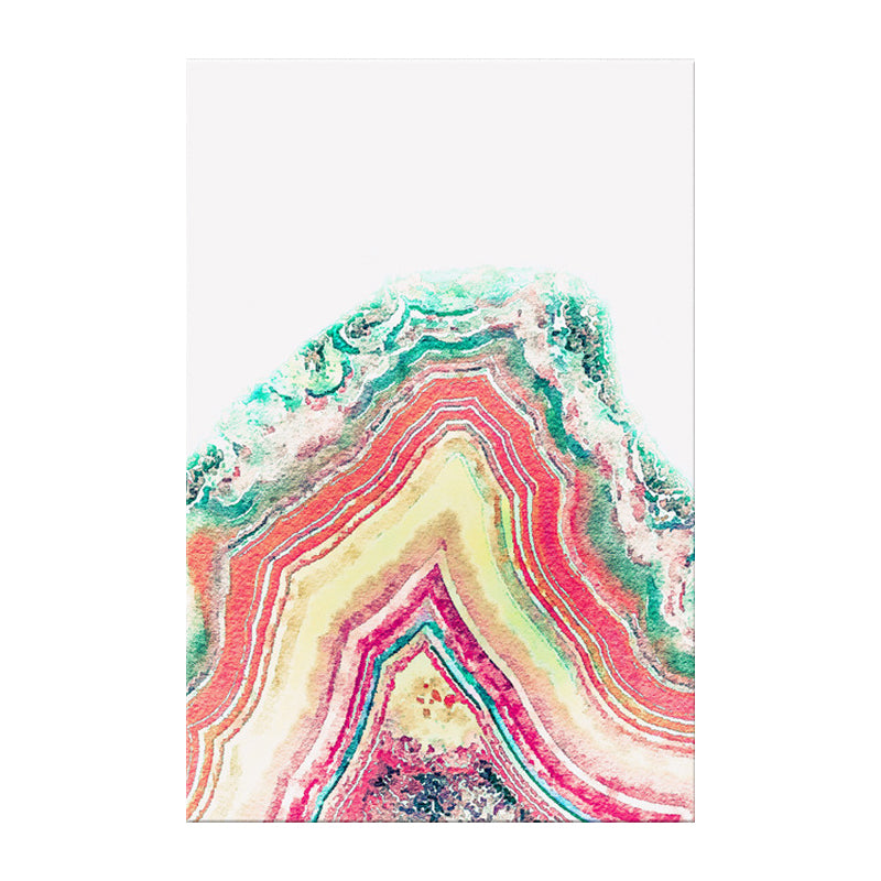 Agate Canvas Wall Art for Home Geometric Painting in Multi-Color, Texture-Surface Clearhalo 'Art Gallery' 'Canvas Art' 'Contemporary Art Gallery' 'Modern' Arts' 1615676