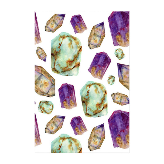 Agate Canvas Wall Art for Home Geometric Painting in Multi-Color, Texture-Surface Clearhalo 'Art Gallery' 'Canvas Art' 'Contemporary Art Gallery' 'Modern' Arts' 1615684