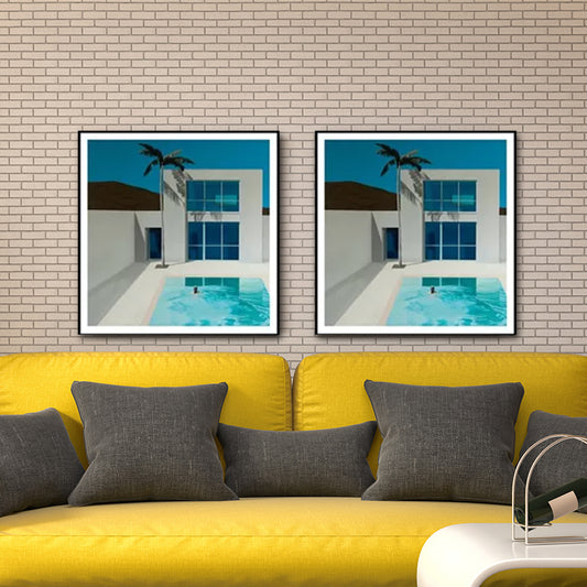Sea and Loneliness Painting Art Print Textured Modernist Bedroom Wall Decoration Clearhalo 'Arts' 'Canvas Art' 1615819