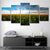 Modernist Sunflower Field Wall Art in Yellow Dining Room Wall Decor, Multi-Piece Yellow Clearhalo 'Art Gallery' 'Canvas Art' 'Contemporary Art Gallery' 'Modern' Arts' 1615852