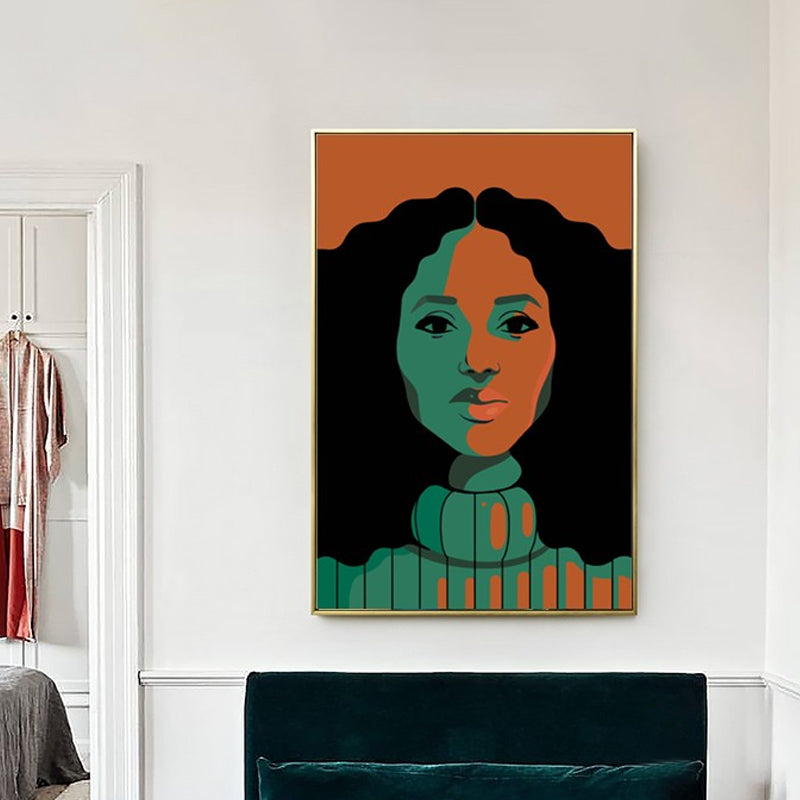 Figure Painting Canvas Art Textured Surface Modernist Living Room Wall Decor in Soft Color Clearhalo 'Art Gallery' 'Canvas Art' 'Contemporary Art Gallery' 'Modern' Arts' 1615970