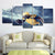 Man Wearing Rugby Helmet Art Print Contemporary Canvas Wall Decor in Yellow for Boys Room Yellow Clearhalo 'Art Gallery' 'Canvas Art' 'Contemporary Art Gallery' 'Modern' Arts' 1615990