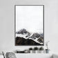 Canvas Textured Art Print Vintage Style Misty Rock Mountain Wall Decoration for Bedroom Black Clearhalo 'Arts' 'Canvas Art' 1615997