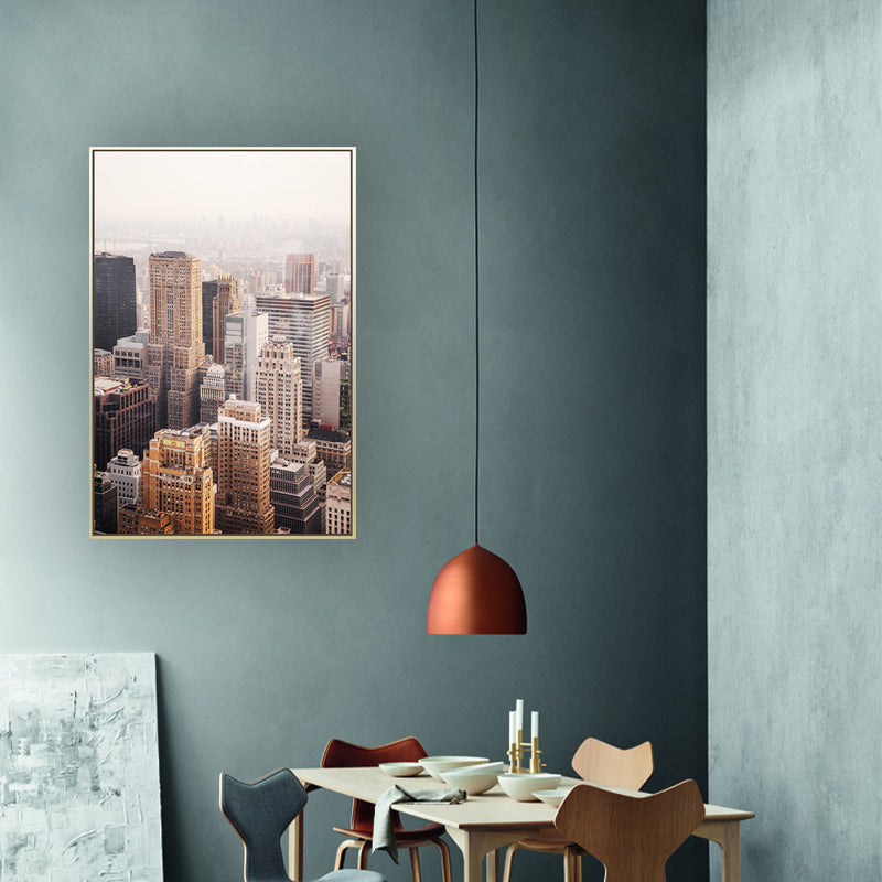 Textured Cityscape Wall Art Print Modern Style Canvas Wall Decoration for Living Room Clearhalo 'Art Gallery' 'Canvas Art' 'Contemporary Art Gallery' 'Modern' Arts' 1616159