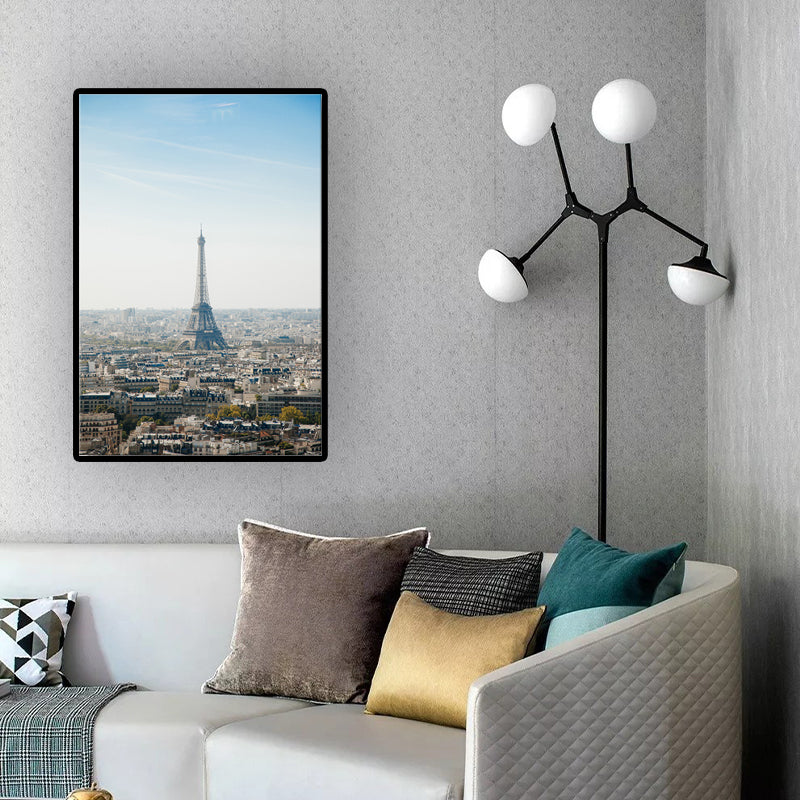 Textured Cityscape Wall Art Print Modern Style Canvas Wall Decoration for Living Room Clearhalo 'Art Gallery' 'Canvas Art' 'Contemporary Art Gallery' 'Modern' Arts' 1616166