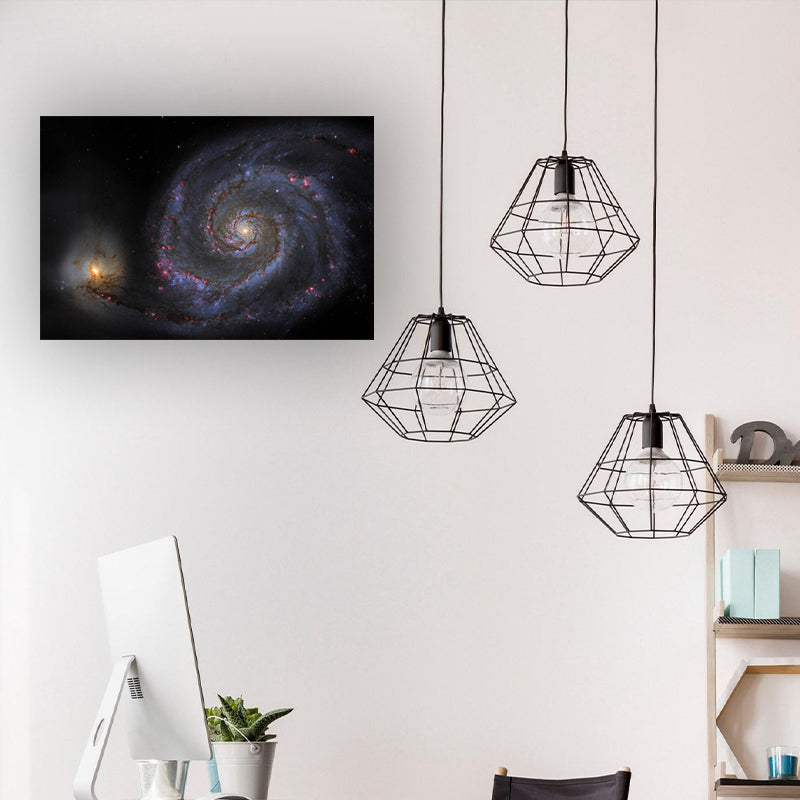 Stunning Milky Way Canvas Print for Sitting Room Universe Scenery Wall Art Decor Clearhalo 'Art Gallery' 'Canvas Art' 'Contemporary Art Gallery' 'Modern' Arts' 1616217